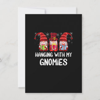 Convites Hanging With My Gnomies Funny Gnome Friend Christm