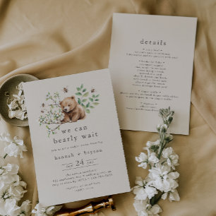 Convites HANNAH Vintage Podemos Ampliar Chá de Casais de Es