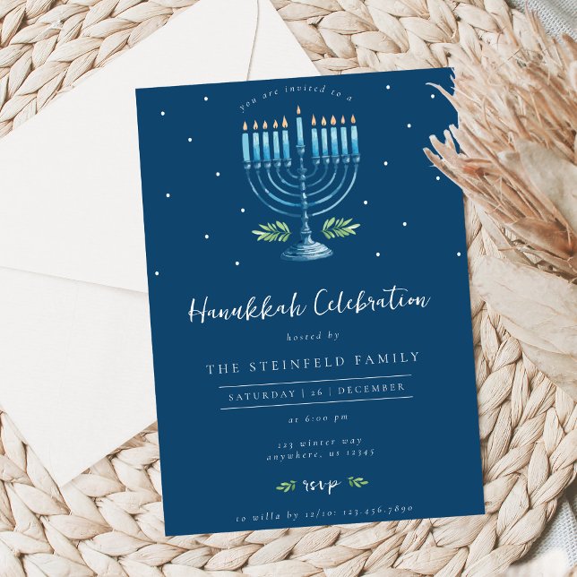 Convites Hanukkah Celebration Invitation (Criador carregado)