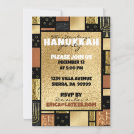 Convites Hanukkah Elegant Montage
