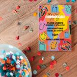 Convites Hanukkah Hanukkah Happy Art<br><div class="desc">Hanukkah Happy Art Invitation Personalize, excluindo texto e substituindo por sua própria mensagem. Escolha seu estilo, cor e tamanho de fonte favoritos. Todos os elementos podem ser editados (rotacionados, movidos, excluídos, redimensionados etc.) Obrigados para parar e comprar. Muito apreciado!! Feliz Hanukkah! Tamanho: 5 x 7" Faça convites e anúncios personalizados...</div>