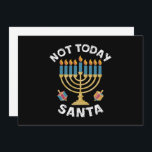 Convites Hanukkah Hoje Não Papai noel o judeu Chanukah<br><div class="desc">Hanukkah Hoje Não Papai noel o judeu Chanukah</div>