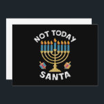 Convites Hanukkah Hoje Não Papai noel o judeu Chanukah<br><div class="desc">Hanukkah Hoje Não Papai noel o judeu Chanukah</div>