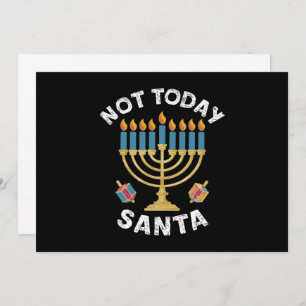 Convites Hanukkah Hoje Não Papai noel o judeu Chanukah