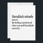 Convites Hanukkah Miracle Engraçado Chanukah Definição Juda<br><div class="desc">Hanukkah,  judeu,  jew,  chanukah,  sonho,  presente,  aniversário,  natal,  natal,  menorah</div>