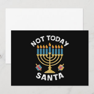 Convites Hanukkah Não Hoje Papai Noel Judaico Chanukah 