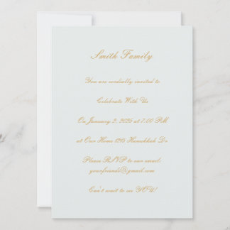 Convites Hanukkah Personalizável 