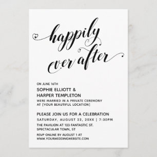 Convites Happily Ever After Hearts Recepção do Roteiro Some