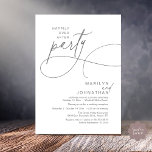Convites Happily Ever After Modern Elegant Wedding Dinner<br><div class="desc">Celebrate your love story with this elegant minimalist wedding invitation, designed with a refined sans font paired with delicate romantic elegant handwritten script. Perfect for couples who love modern romance, soft neutrals, and timeless typography, "happily ever after party". Perfect for couples extending their joyous occasion, this invitation exudes sophistication with...</div>