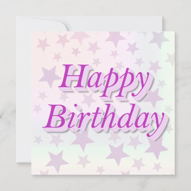 Convites Happy Birthday!! (Frente)