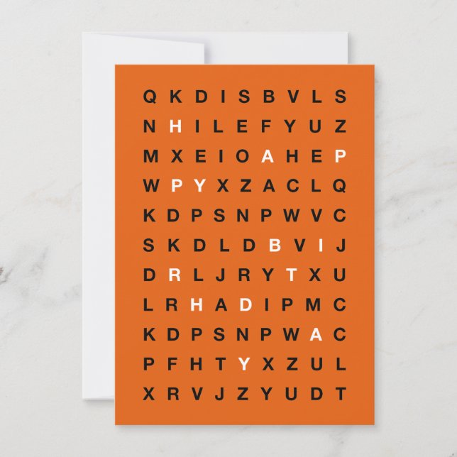 Convites Happy Birthday Printable Card – Minimal Design (Frente)