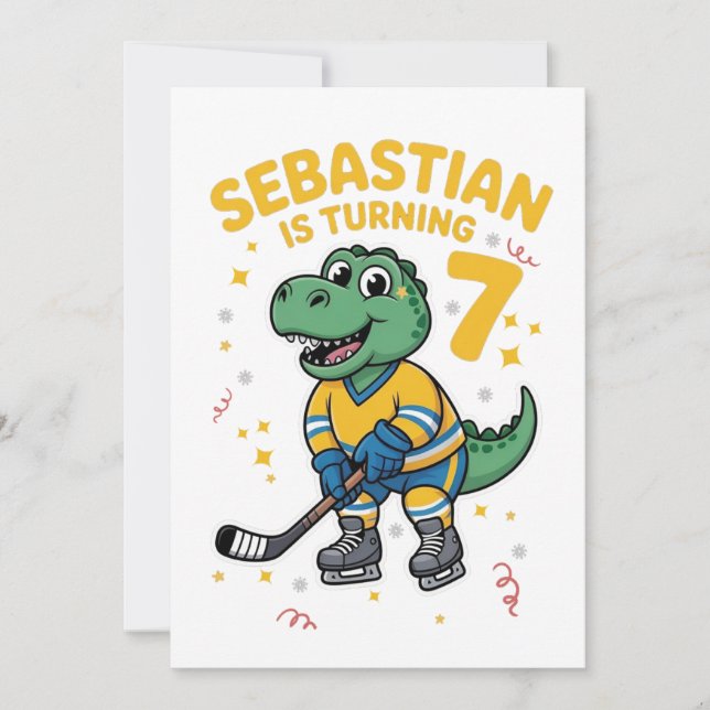 Convites Happy Birthday Sebastian  Invitation (Frente)