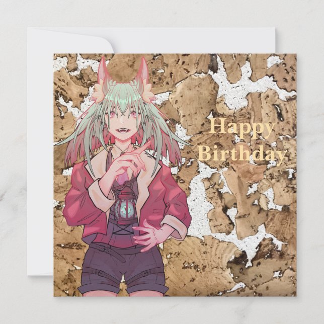 Convites Happy birthday VTuber (Frente)