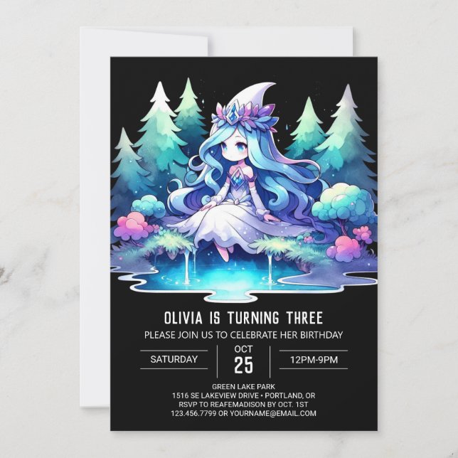 Convites Happy Boho Princess Birthday (Frente)