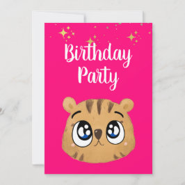 Convites Happy cute little tiger