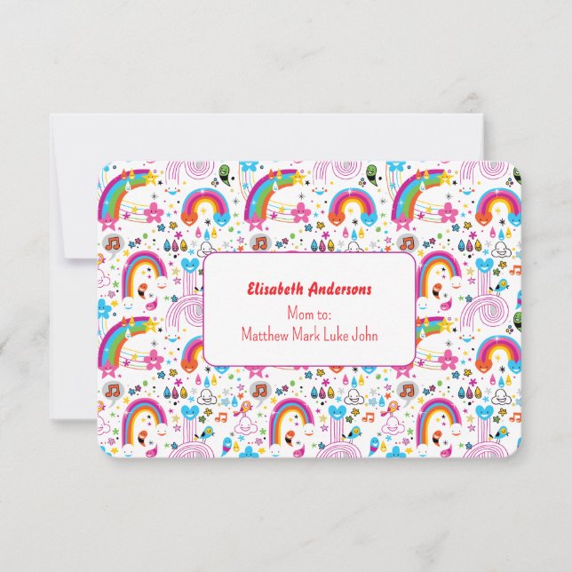 Convites Happy Doodles Playdate Invitation (Frente)