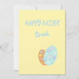 Convites Happy Easter Decorative Eggs