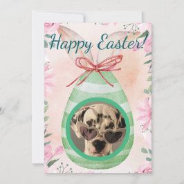 Convites Happy Easter - green egg photo