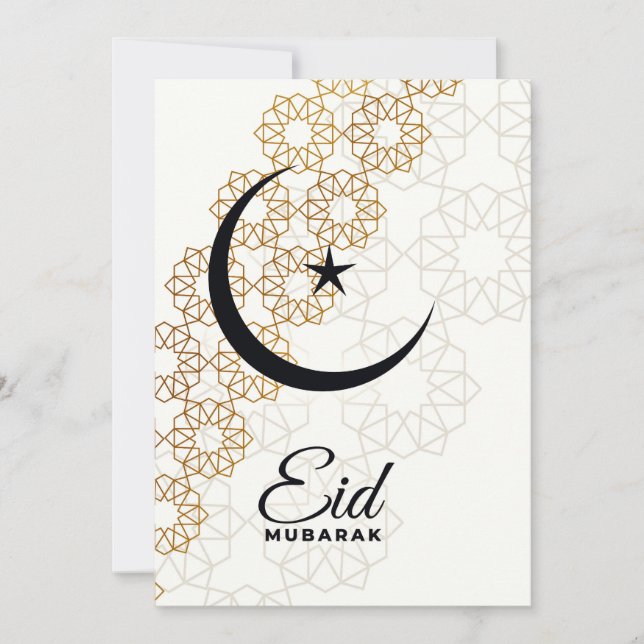 Convites Happy Eid Mubarak Mandala Card (Frente)