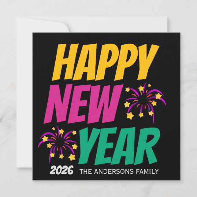 Convites Happy New Year  (Frente)