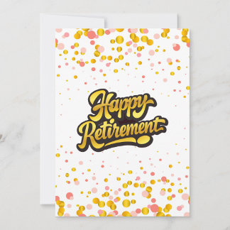 Convites Happy Retirement Card