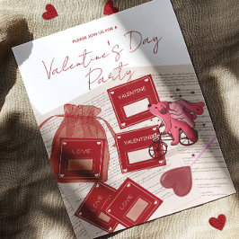 Convites Happy Valentine’s Day – Tickets & Puppy on Bicycle