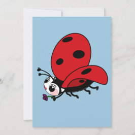 Convites Happy Wings Ladybug