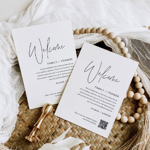 Convites HARLOW Wedding - Letra Bag de Boas-vindas