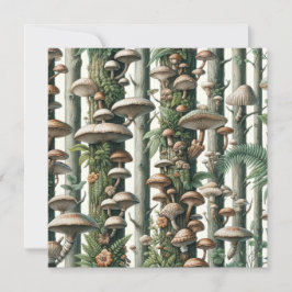 Convites Harmonia da Natureza: Padrão Botânico Sem Olhos