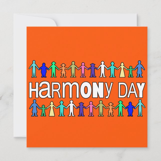 Convites Harmony Day Australia  (Frente)