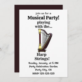Convites Harp Musical Instrumento Harp Harp