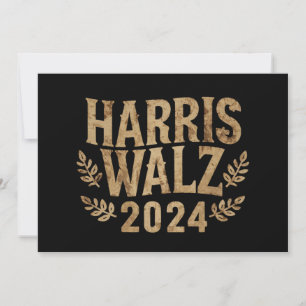 Convites Harris Tim Walz Crest Vintage Harris Waltz 2024