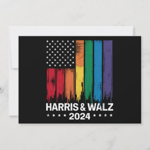 Convites Harris Waltz Eleição 2024 Gay Tim Waltz LGBTQ