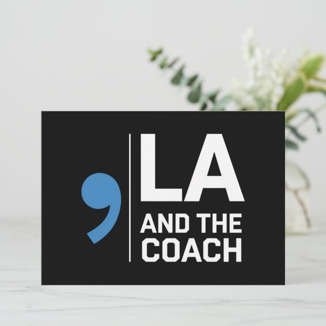 Convites Harris Walz 2024 Comma La e The Coach 2024 (Em pé/Frente)
