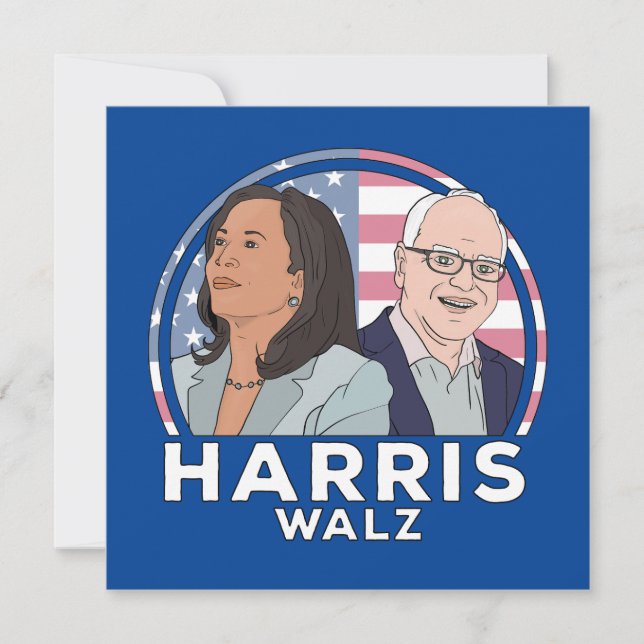 Convites Harris Walz Election (Frente)