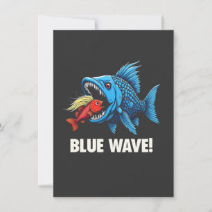Convites Harris Walz Eleito Blue Waves Democrat Fish