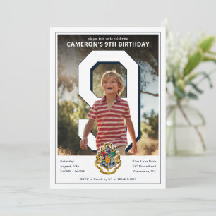 Convites Harry Potter   Brasão de Hogwarts PhotoPop Anivers