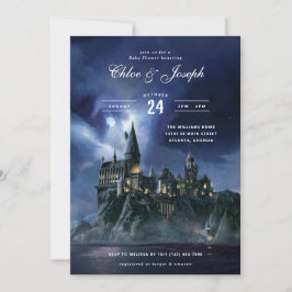 Convites Harry Potter | chá de fraldas do castelo de Hogwar