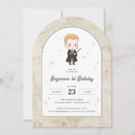 Convites Harry Potter | Chibi Draco Malfoy Mago Aniversário