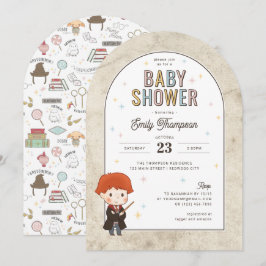 Convites Harry Potter Chibi Ron Weasley Mágico Chá de Bebê