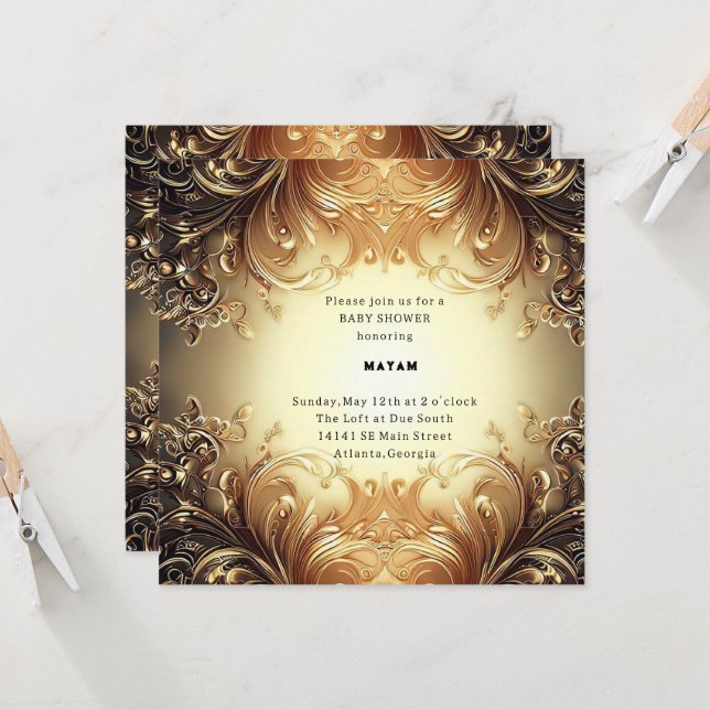 Convites Harry Potter | Chuvada de Bebê no Castelo de Hogwa (Frente/Verso In Situ)