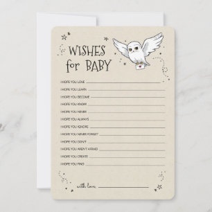 Convites Harry Potter - Hedwig   Desejos para Bebê