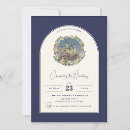Convites Harry Potter Hogwarts Arch Floral Aniversário