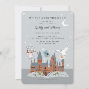 Convites Harry Potter Hogwarts - Sobre a Lua