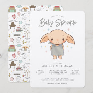 Convites Harry Potter simples - Dobby Baby Sprinkle