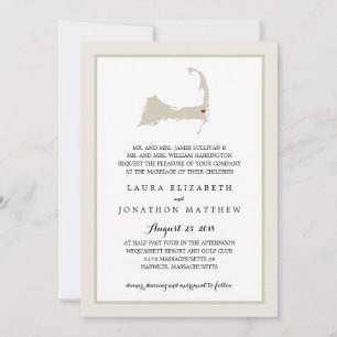 Convites Harwich Wequassett Cape Cod que Wedding