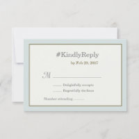 # hashtag personalizado de cinza de ouro azul rsvp