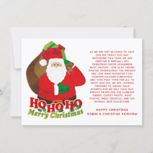 Convites Hashtag virtual Natal I jogo de espiões