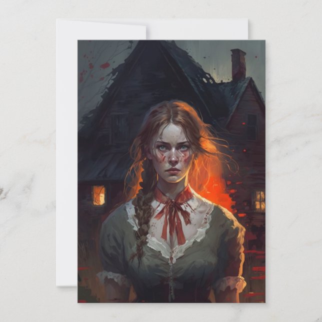 Convites Haunting house (Frente)