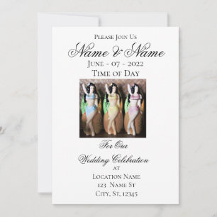 Convites havaiano Hula Dancer Thunder_Cove